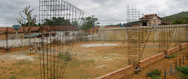 foto: Arquivo, quadra abandonada, na gest�o de carib�