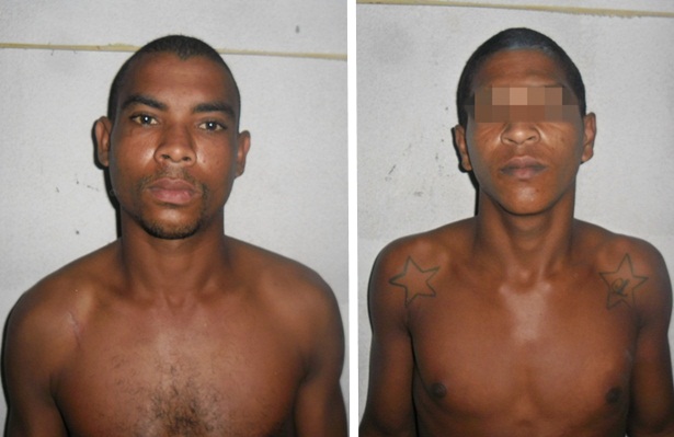 Foram presos na operação Alison Marinho dos Santos, de 25 anos, e um menor das iniciais L.C.V.S., de 17 anos