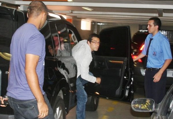 Acompanhada pelo marido, Marcus Buaiz, Wanessa chegou por volta de 15h30, para dar &agrave; luz a Jos&eacute; Marcus, seu primeiro filho.
