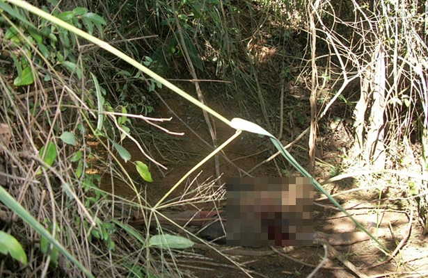 O corpo de H&eacute;lio foi encontrado jogado em uma ribanceira, em um local de dif&iacute;cil acesso
