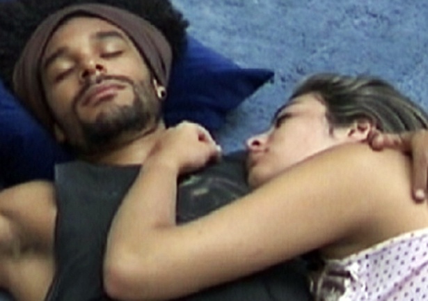Daniel e Monique juntos no programa.