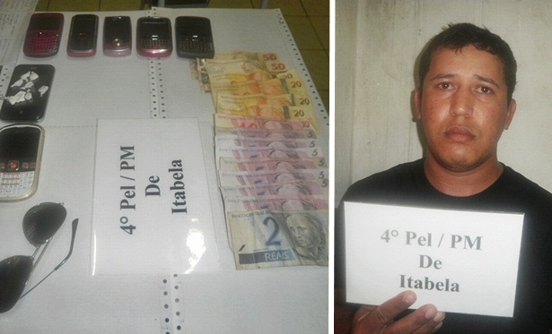 Droga apreendida em posse de Luciano. No estabelecimento haviam outros jovens, mas todos foram ouvidos na delegacia local e liberados