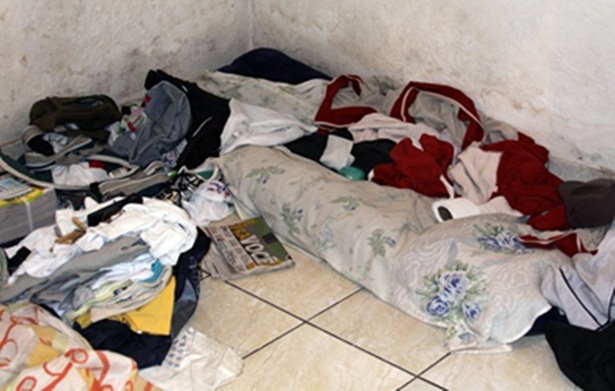 Lugar onde os trabalhadores dormiam