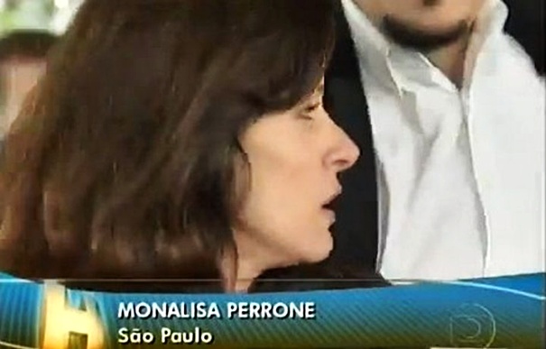 Momento do in&iacute;cio da agress&atilde;o &agrave; jornalista
