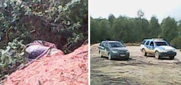 Pr&oacute;ximo ao local onde o corpo foi achado, foram encontradas manchas de sangue, o que indica que o homem foi levado ao local ap&oacute;s ter sido morto