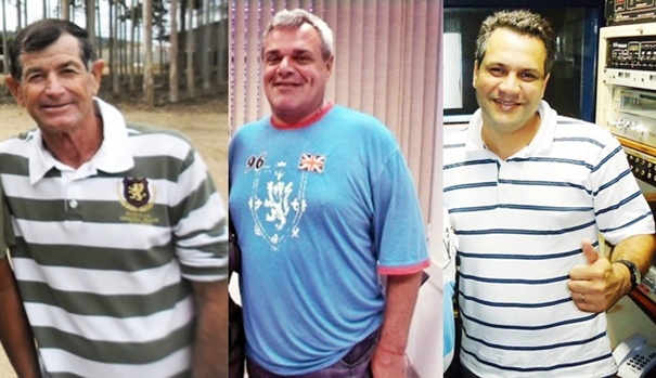 Da esquerda para direita: Jos&eacute; Luiz Sossai; Cl&aacute;udio Rog&eacute;rio Soares e C&eacute;lio Marinho de Souza.