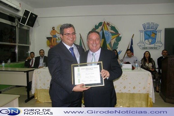 Deputado Ronaldo Carletto,um dos homenageados da noite
