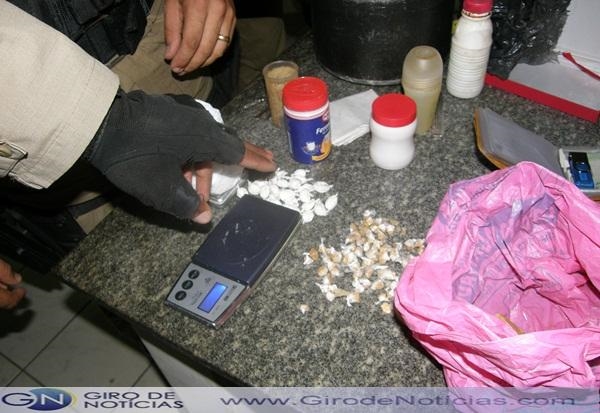 Grande quantidade de drogas apreendia em Itabela.